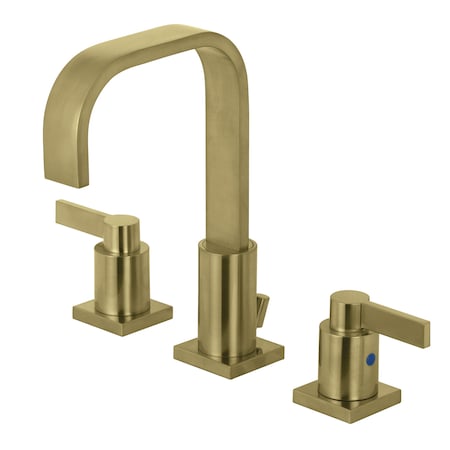Fauceture NuvoFusion Widespread Bathroom Faucet, Brushed Brass FSC8963NDL